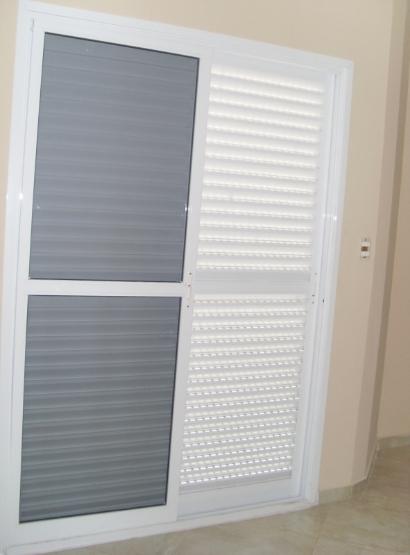 Porta de Alumínio Branco com Vidro Cajamar - Porta de Vidro com Esquadria de Alumínio