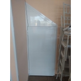 portas de alumínio branco para banheiro Casa Verde