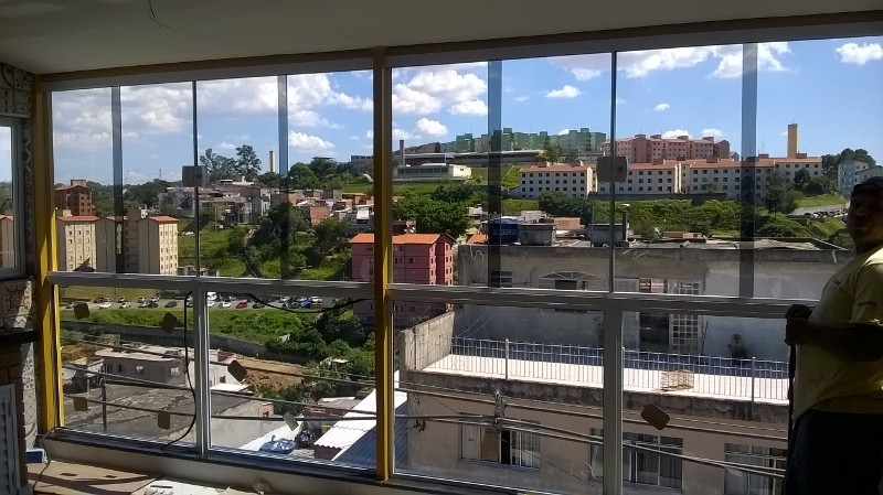 Cortina para Sacada de Apartamento Grajau - Cortinas de Vidro Deslizantes