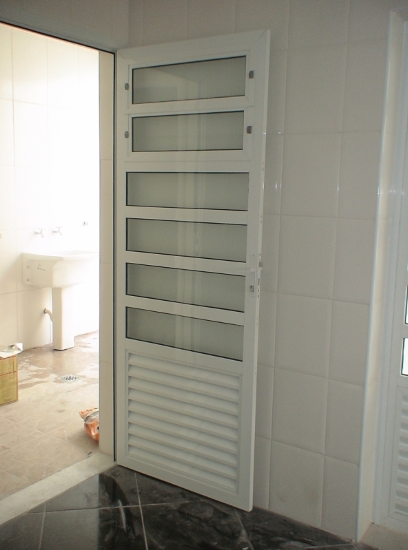 Fabricantes de Porta de Cozinha de Alumínio Branco ARUJÁ - Porta para Quarto de Alumínio Branco