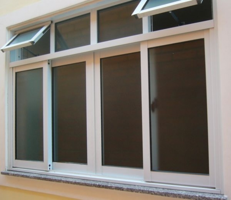 Instalação de Esquadria de Alumínio com Vidro Lauzane Paulista - Esquadrias de Alumínio Branco