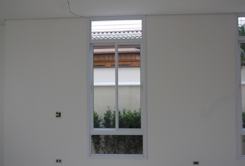 Janela para Sala de Alumínio Branco Vila Carrão - Janela para Quarto de Alumínio Branco