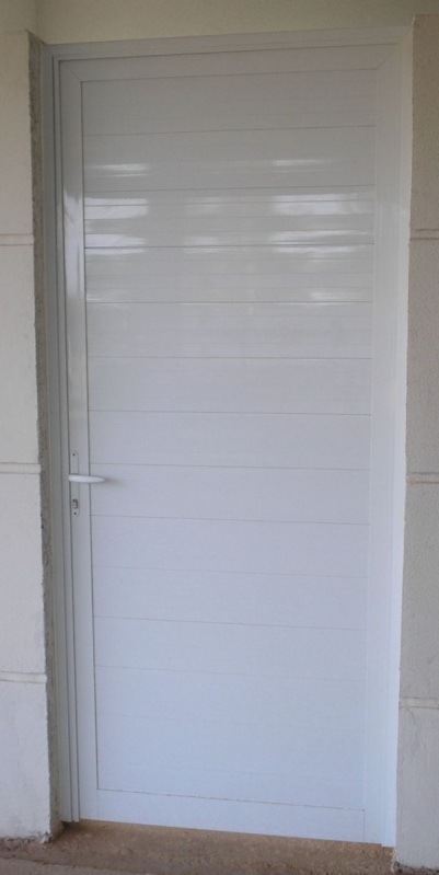 Porta de Alumínio Branco para Quarto Lapa - Porta de Entrada Alumínio Branco