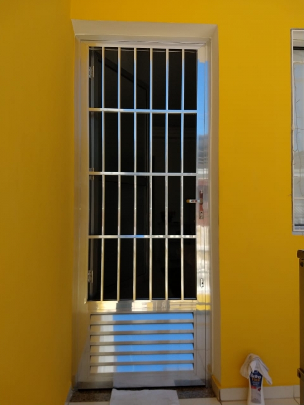 Porta de Alumínio para Cozinha Preço Casa Verde - Porta de Alumínio com Vidro