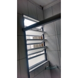 janela de banheiro alumínio branco Rio Grande da Serra
